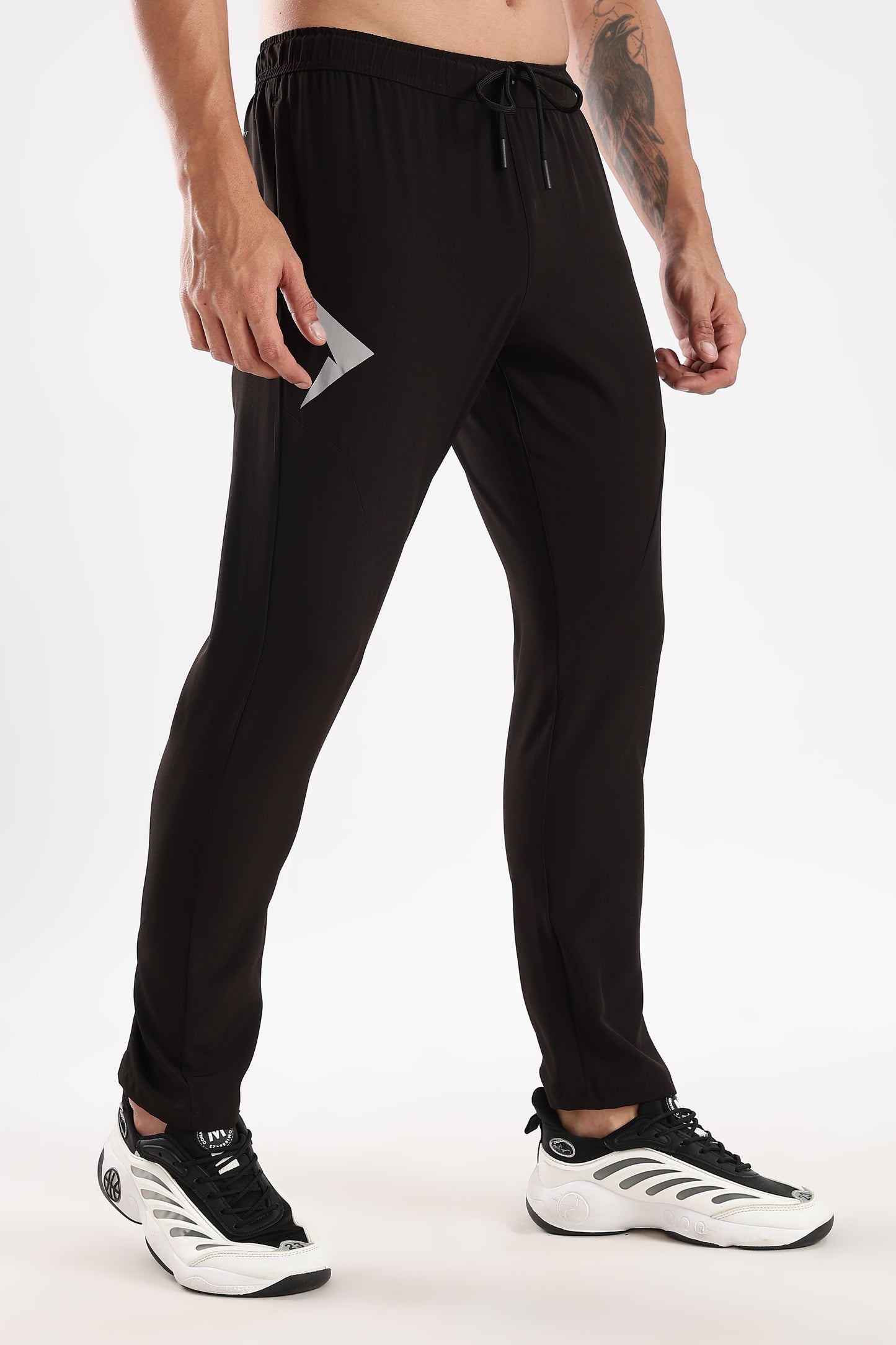 Men's Black sports fitness trouser