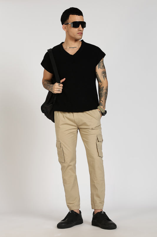 Men's Light Biscuit Power Stride Solid Jogger Cotton