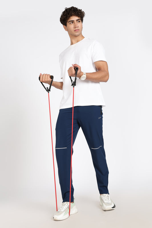 Men's Blue sports active track lower Pant