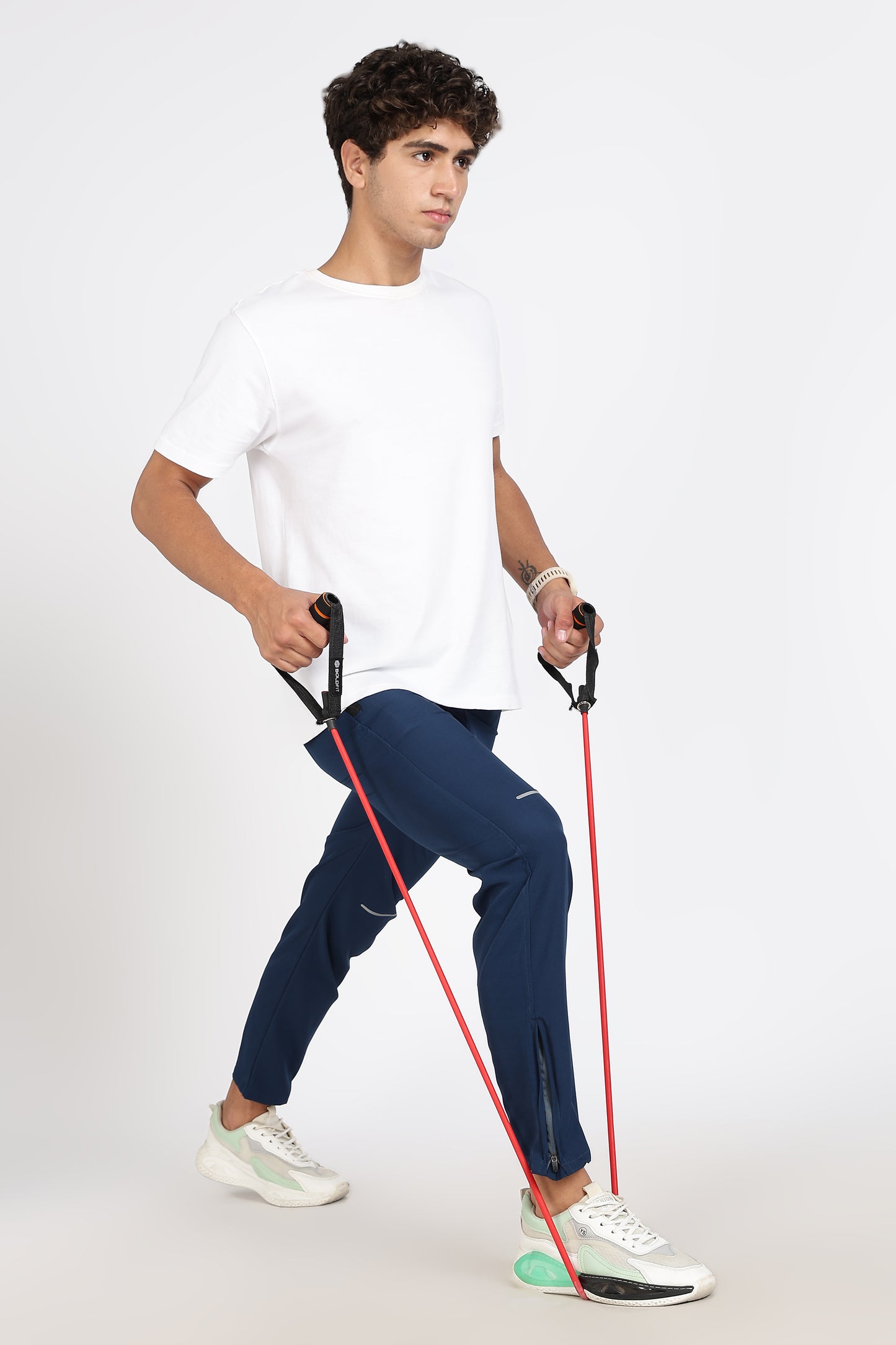 Men's Blue sports active track lower Pant