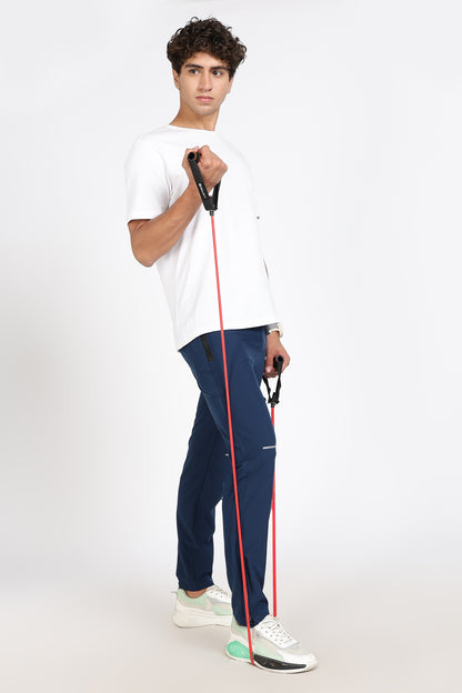 Men's Blue sports active track lower Pant