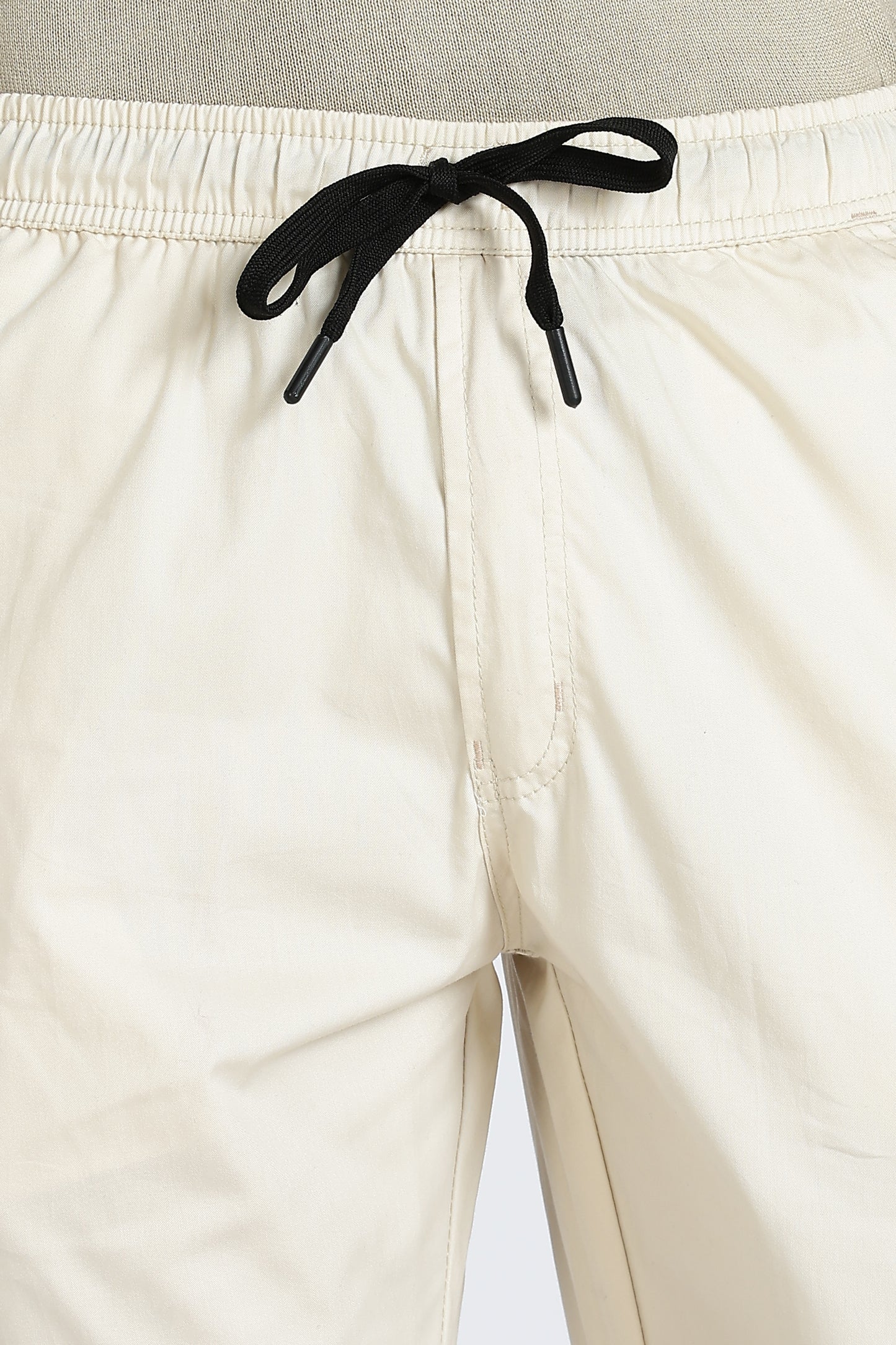 Men's Cream Relax Fit Pyjamas Pants Solid Comfort Cotton