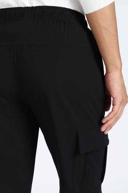 Men's Black Elite Joggers Solid