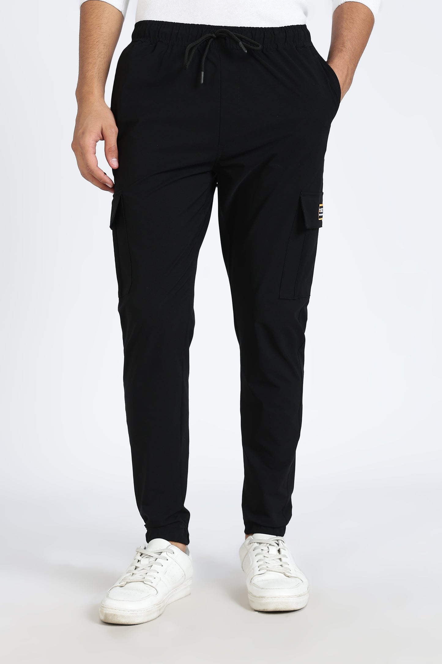 Men's Black Elite Joggers Solid