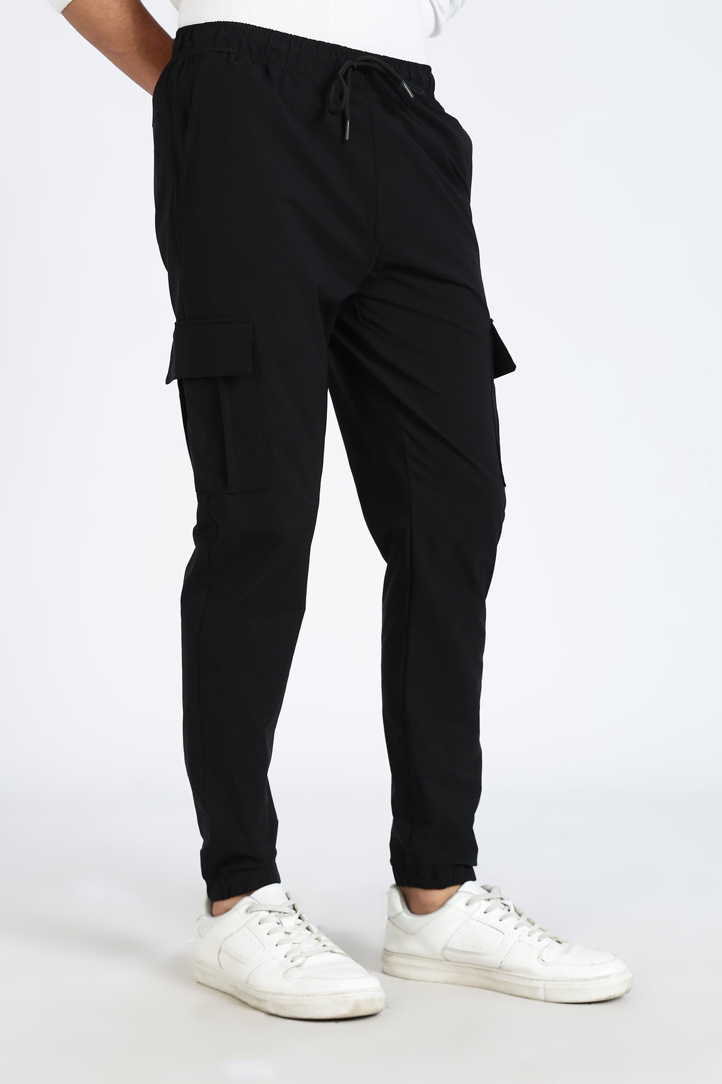 Men's Black Elite Joggers Solid