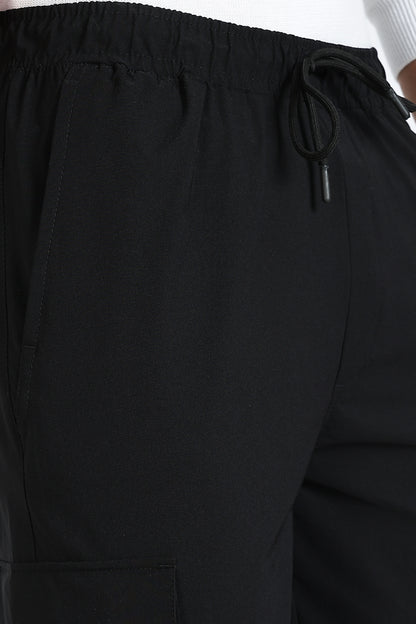 Men's Black Elite Joggers Solid