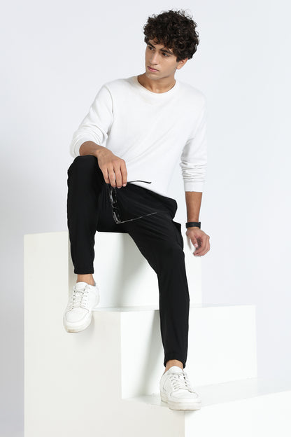 Men's Black Elite Joggers Solid