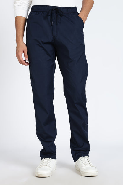 Men's Blue Relax Fit Pyjamas Pants Solid Comfort Cotton