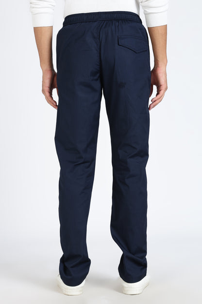 Men's Blue Relax Fit Pyjamas Pants Solid Comfort Cotton