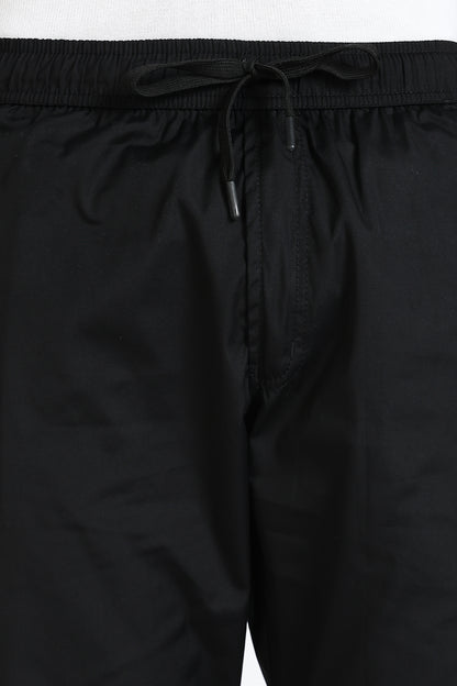 Men's Black Relax Fit Pyjamas Pants Solid Comfort Cotton