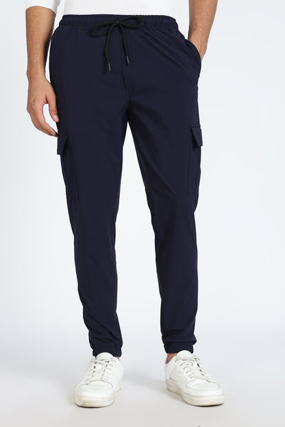 Men's Blue Elite Joggers Solid