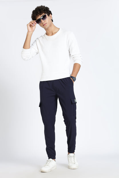 Men's Blue Elite Joggers Solid