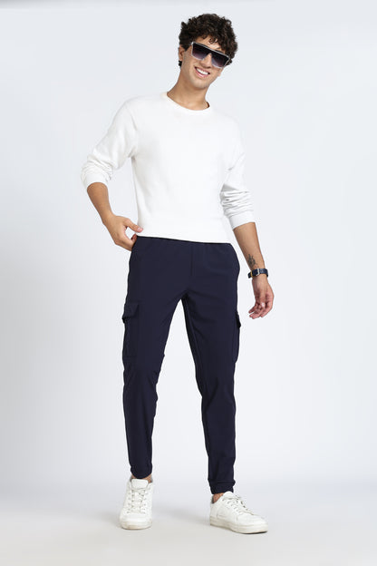 Men's Blue Elite Joggers Solid