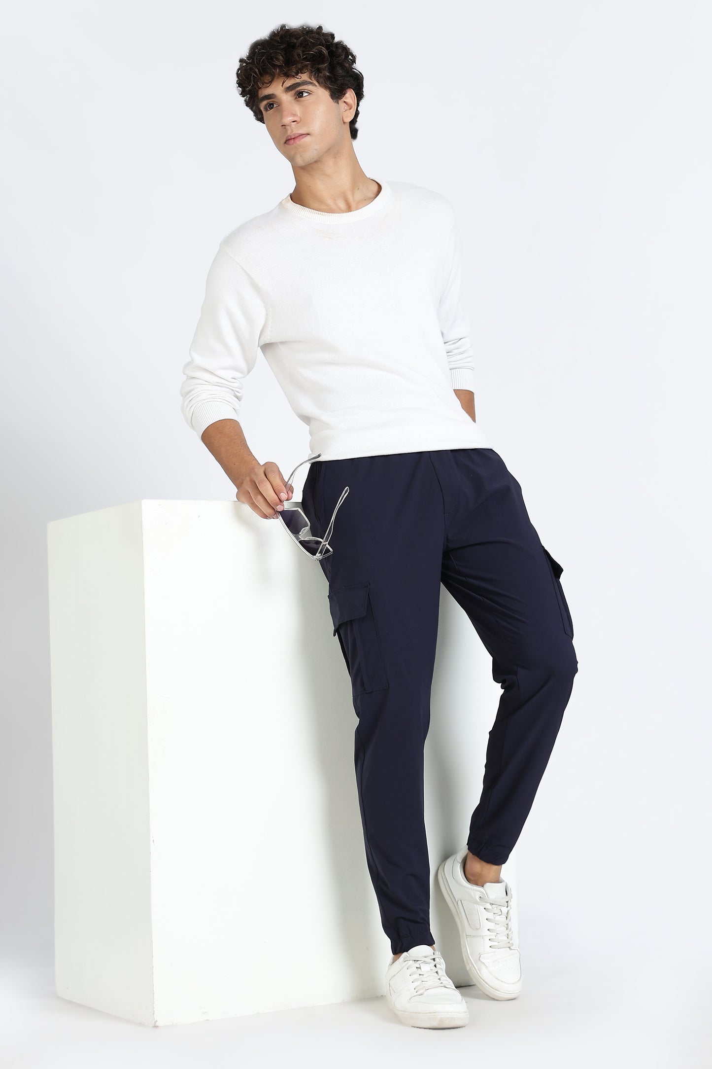 Men's Blue Elite Joggers Solid