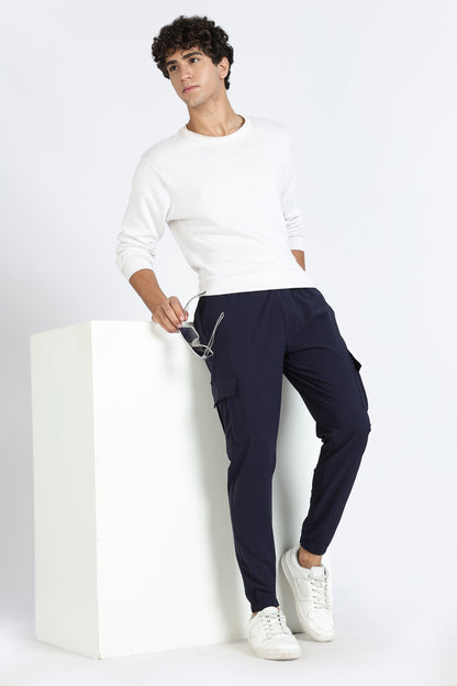 Men's Blue Elite Joggers Solid