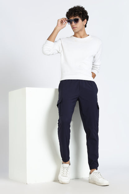 Men's Blue Elite Joggers Solid