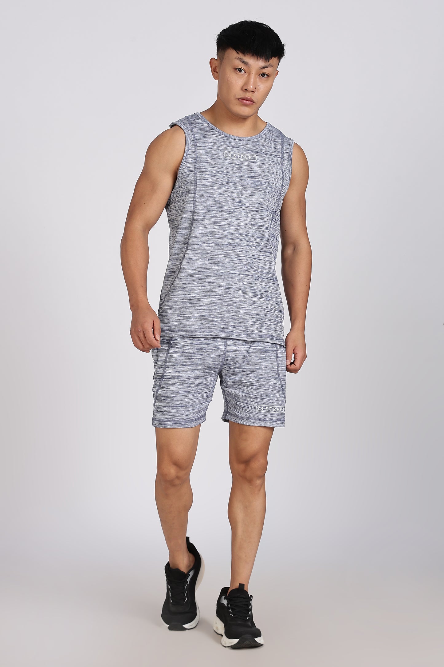 Men's Grey Co-ord set Sleeve less