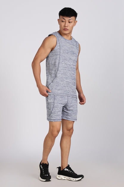 Men's Grey Co-ord set Sleeve less