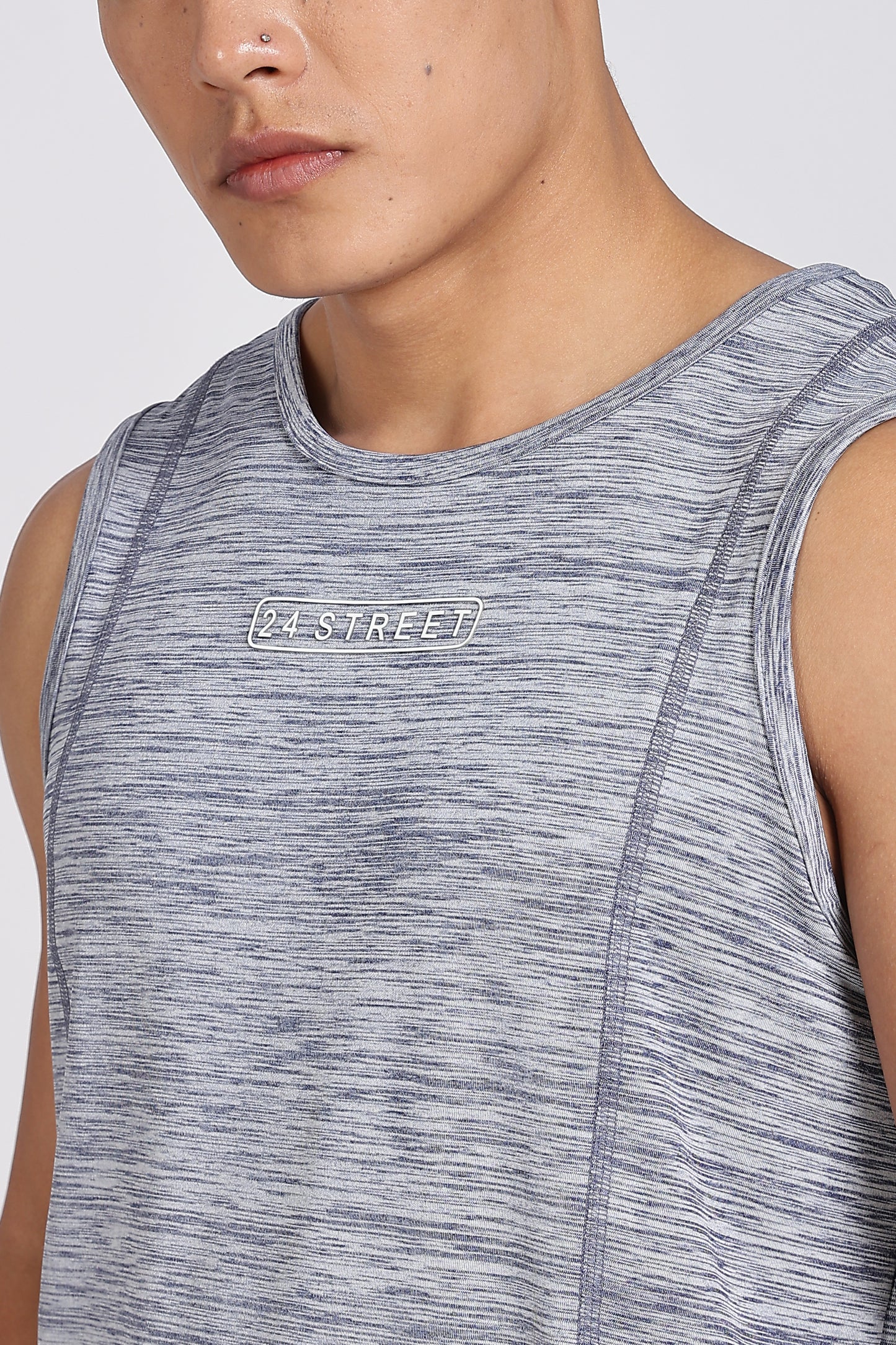 Men's Grey Co-ord set Sleeve less