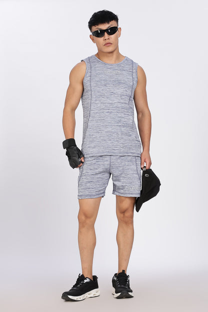 Men's Grey Co-ord set Sleeve less
