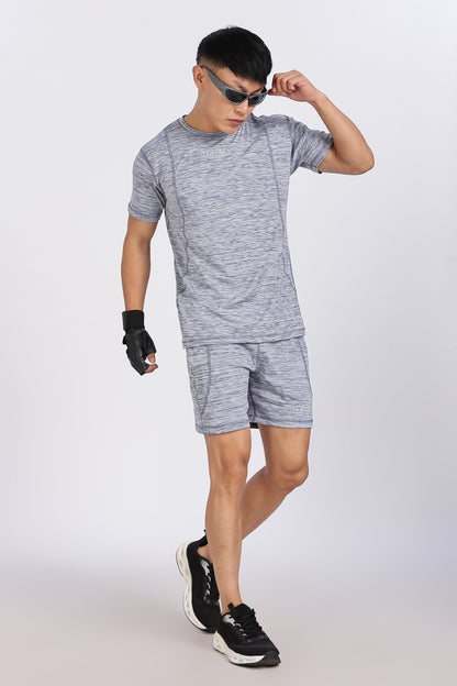 Men's Steel Grey Co-ord set Half Sleeves