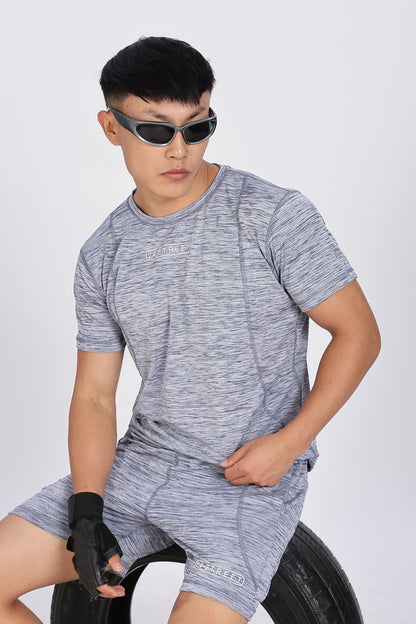 Men's Steel Grey Co-ord set Half Sleeves