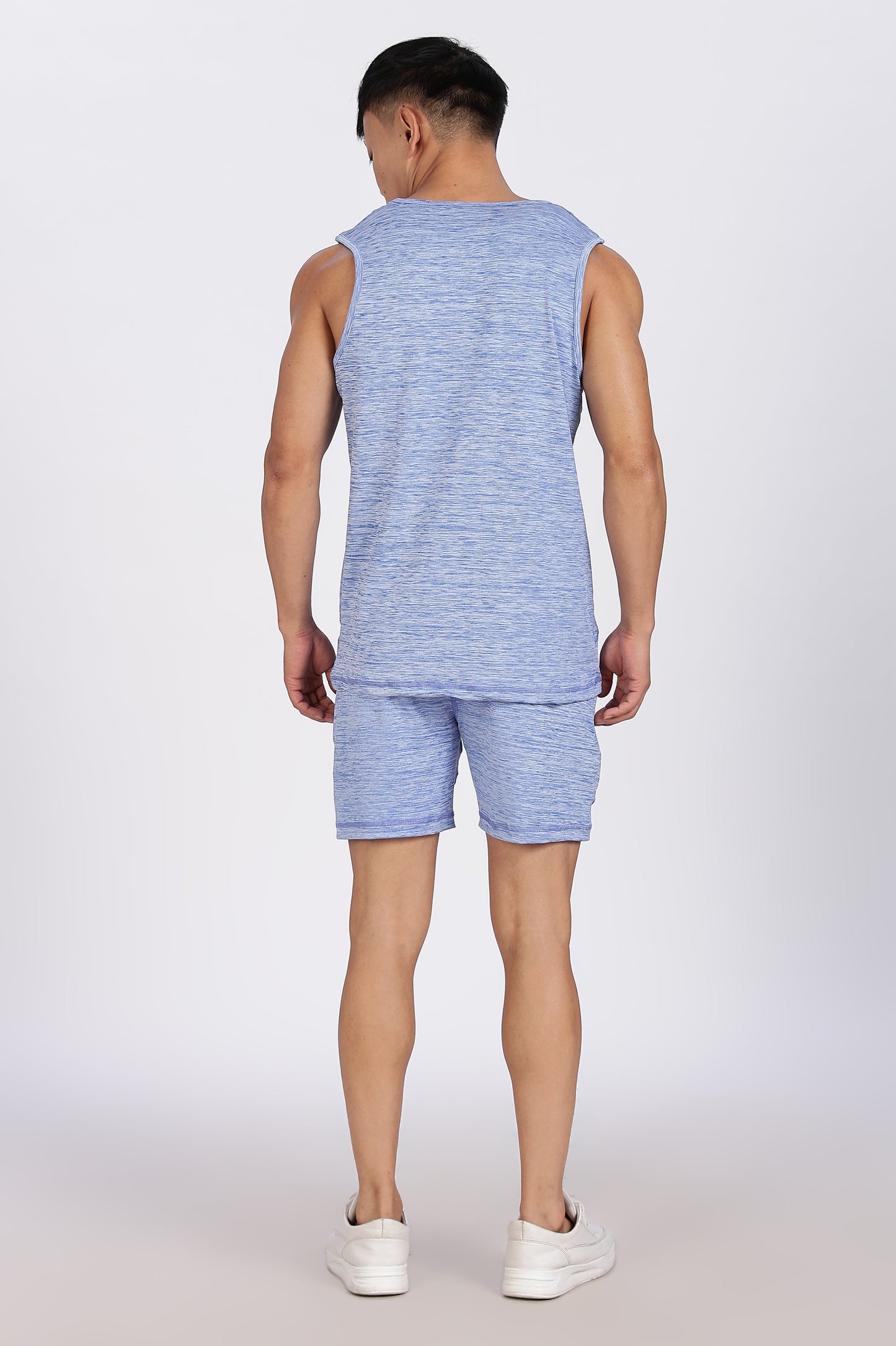 Men's Sky Blue Co-ord set Sleeve less
