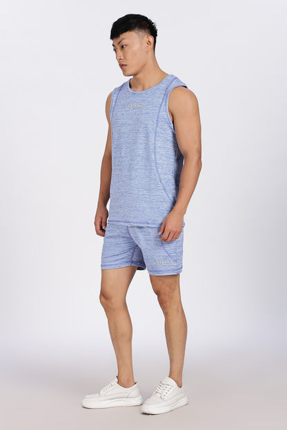 Men's Sky Blue Co-ord set Sleeve less