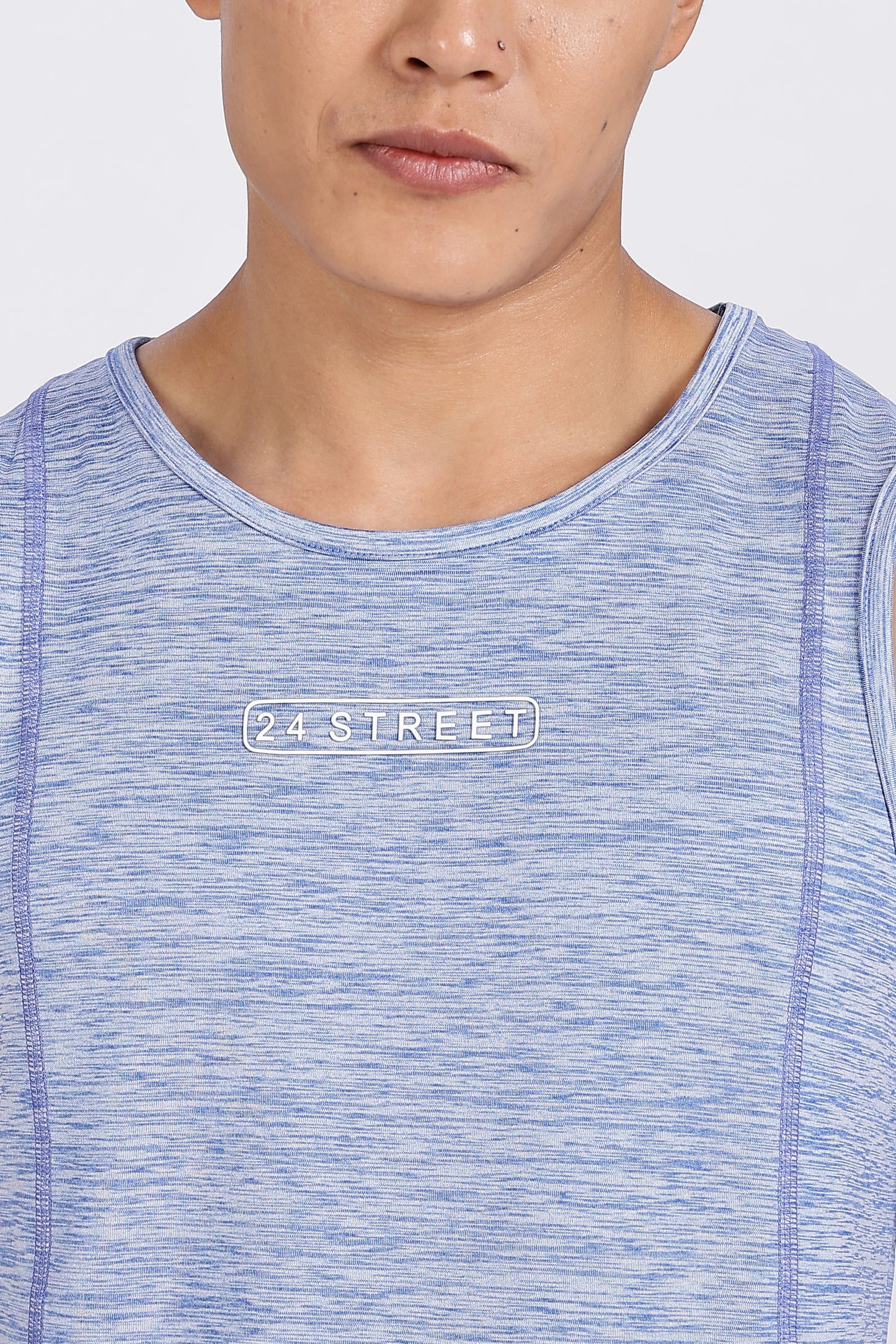 Men's Sky Blue Co-ord set Sleeve less