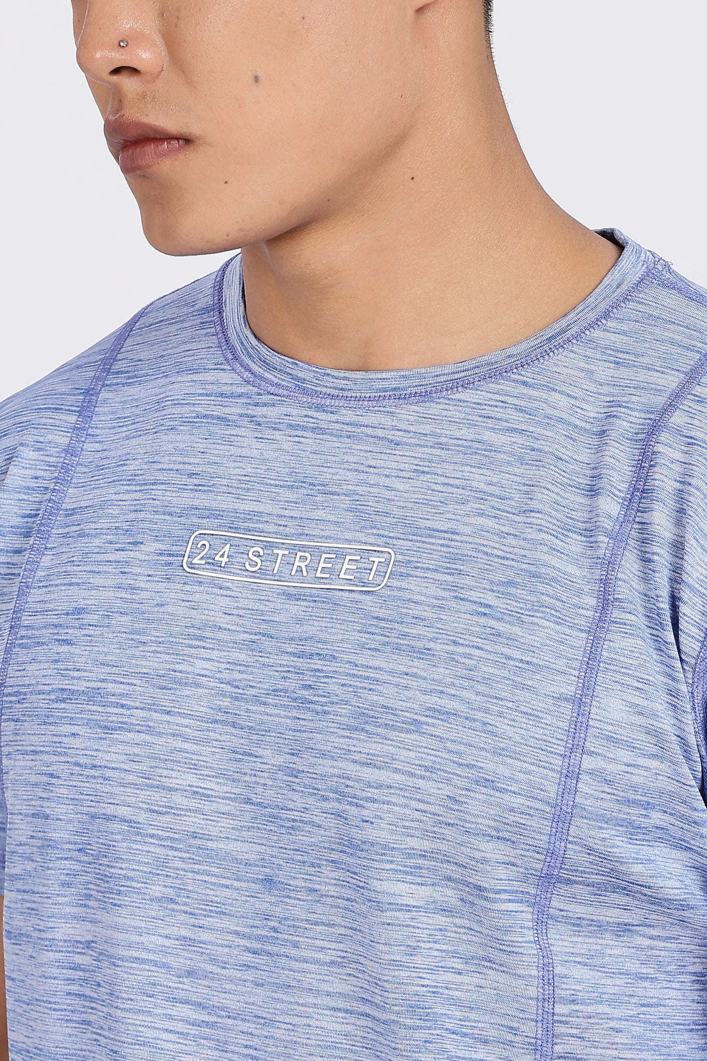 Men's Sky Blue Co-ord set Half Sleeves