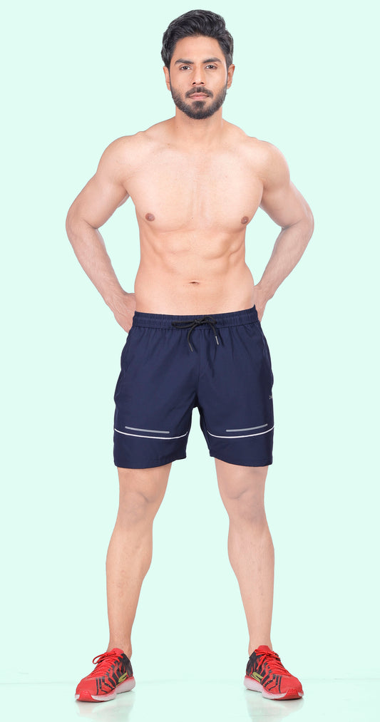 Men's Dark Blue Active Pulse Sports Shorts