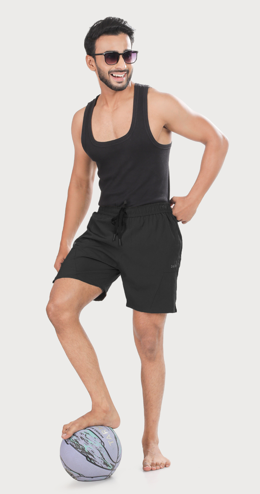 Men's Black Active Pulse Sports Boxer